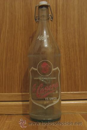 Botellas antiguas: BOTELLA GASEOSA - LA CASERA - Foto 1