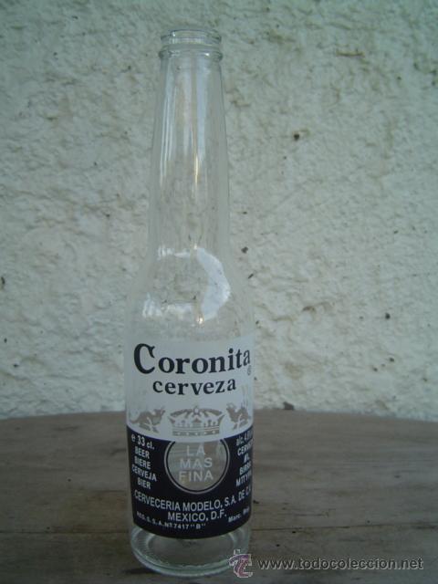 Botellas antiguas: BOTELLA CERVEZA CORONITA - Foto 1