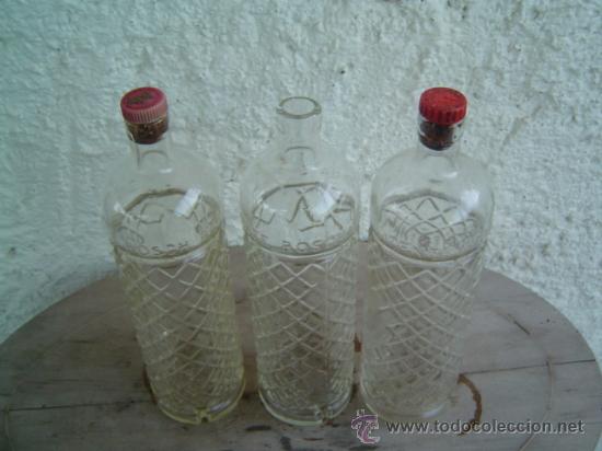 Botellas antiguas: 3 BOTELLAS DE ANIS VICENTE BOSCH - Foto 2
