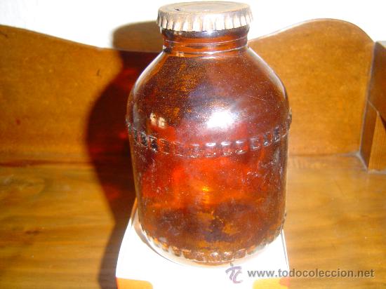 Botellas antiguas: Vieja botella de leche - Foto 1