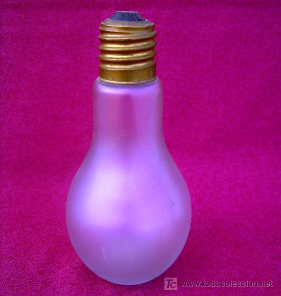 Botellas antiguas: BOTELLA EN FORMA DE BOMBILLA - ORANGE - Foto 2