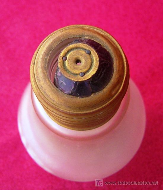 Botellas antiguas: BOTELLA EN FORMA DE BOMBILLA - ORANGE - Foto 3