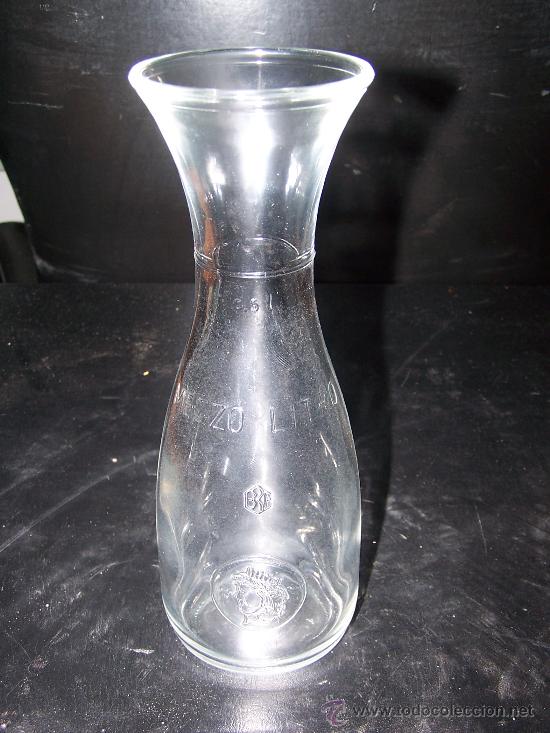 Botellas antiguas: Bonito recipiente de cristal de 50 Cl. - Foto 1
