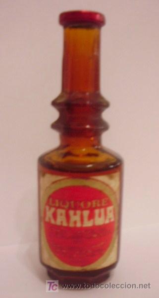 Botellas antiguas: BOTELLIN DE LICOR KAHLUA.MEJICO. - Foto 1