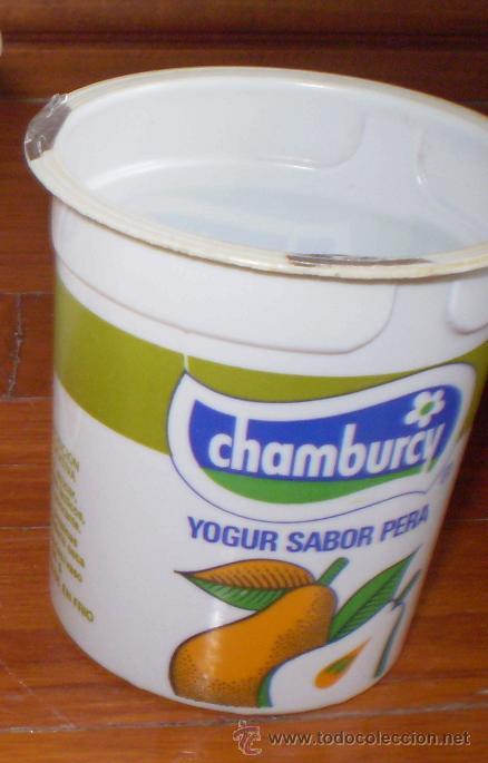 Botellas antiguas: YOGURT CHAMBURCY SABOR PERA. - Foto 1