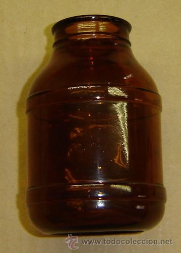 Alte Flaschen: FRASCO ANTIGUO DE FARMACIA COLOR AMBAR medida 6*11 cms.
