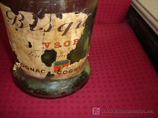 Botellas antiguas: botella co&ntilde;ac cognac biscuit dubouche 45 cms alto - Foto 2