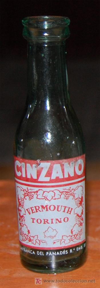 Botellas antiguas: BOTELLA DE VERMOUT CINZANO - Foto 1