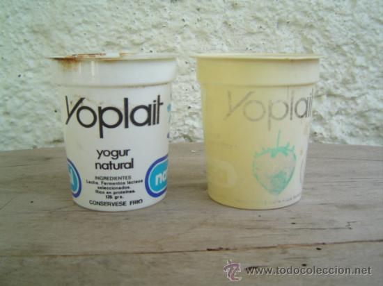 Botellas antiguas: BOTES YOGURT YOPLAIT - Foto 1