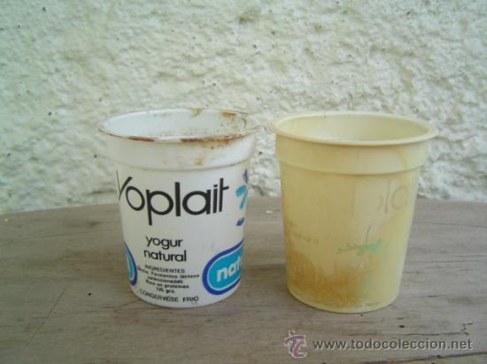 Botellas antiguas: BOTES YOGURT YOPLAIT - Foto 2