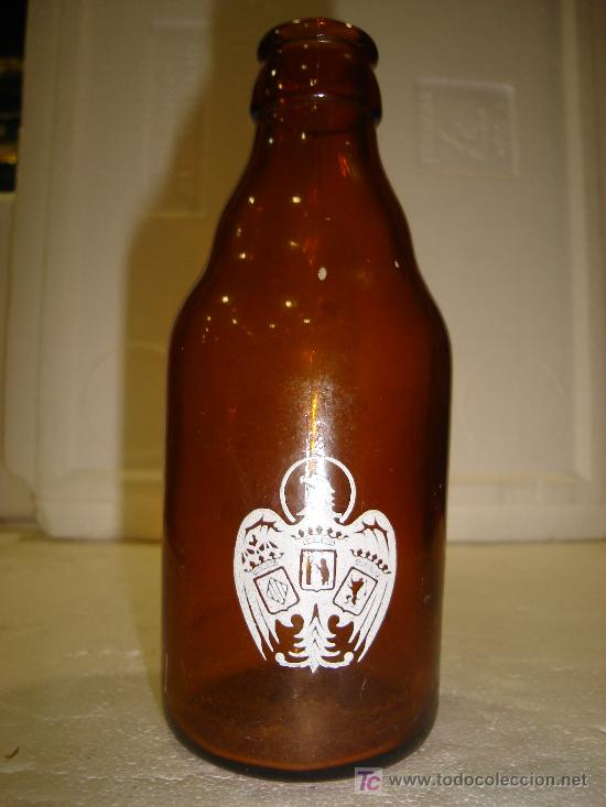 Botellas antiguas: BOTELLIN DE CERVEZA EL AGUILA - Foto 2