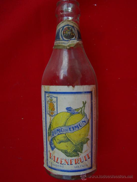 Botellas antiguas: BOTELLA VALENFRUIT - Foto 1