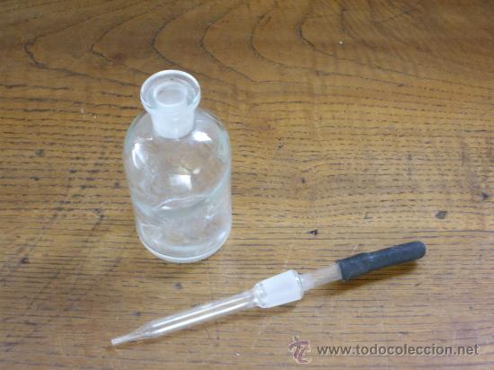 Botellas antiguas: FRASCO CON CUENTAGOTAS - Foto 3