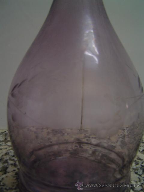 Botellas antiguas: BOTELLA CRISTAL TALLADO - Foto 3
