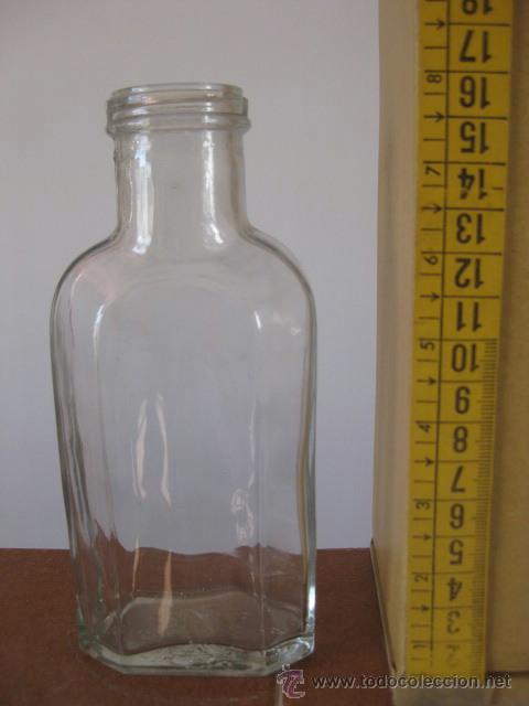 Botellas antiguas: BOTE ANTIGUO DE CRISTAL BLANCO - Foto 1