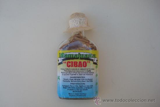 Botellas antiguas: BOTELLITA DE MAMAJUANA - Foto 1