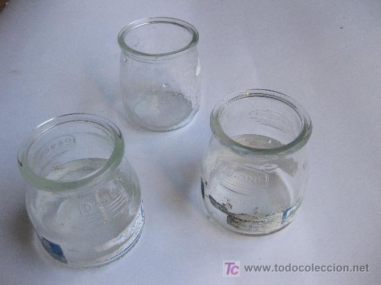 Botellas antiguas: 3 TARROS DE DANONE DE LOS 80 - TARRO DANONE - Foto 2
