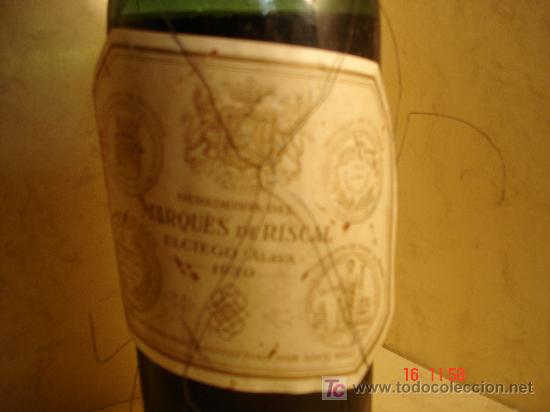 Botellas antiguas: MARQUES DE RISCAL - A&Ntilde;O 1930 - - Foto 2