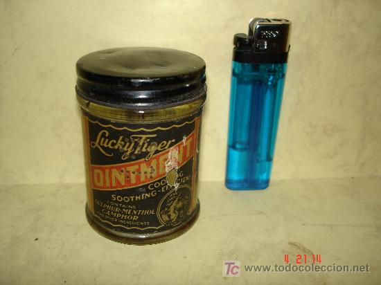 Botellas antiguas: LUCKY TIGER - OINTMENT - - Foto 1