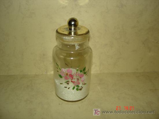 Botellas antiguas: BONITO TARRO CON SALES - Foto 1