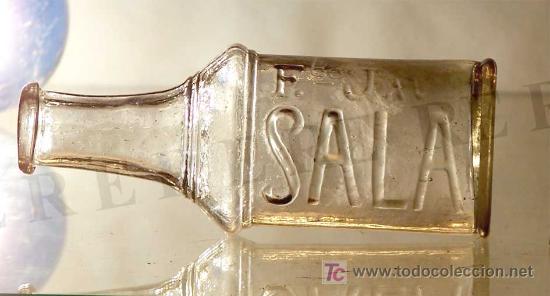Botellas antiguas: Fco Jav SALA.  Finales S. XIX - Foto 1