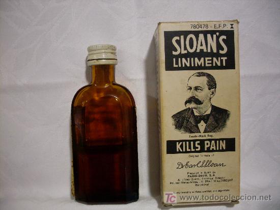 Botellas antiguas: botella de linimento de sloan - Foto 3