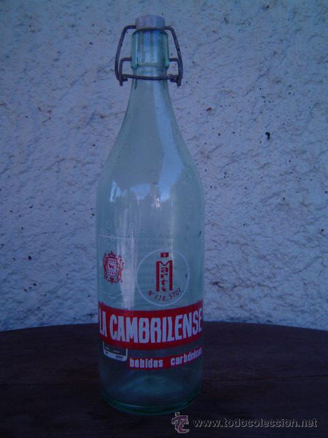 Botellas antiguas: BOTELLA GASEOSA LA CAMBRILENSE - Foto 1