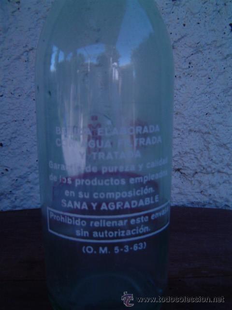 Botellas antiguas: BOTELLA GASEOSA LA CAMBRILENSE - Foto 3