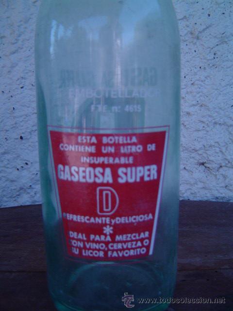 Botellas antiguas: BOTELLA GASEOSA SUPER D - Foto 3