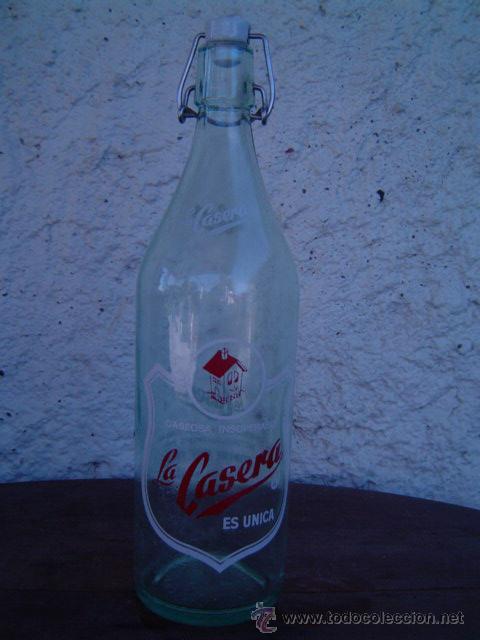 Botellas antiguas: BOTELLA GASEOSA LA CASERA - Foto 1