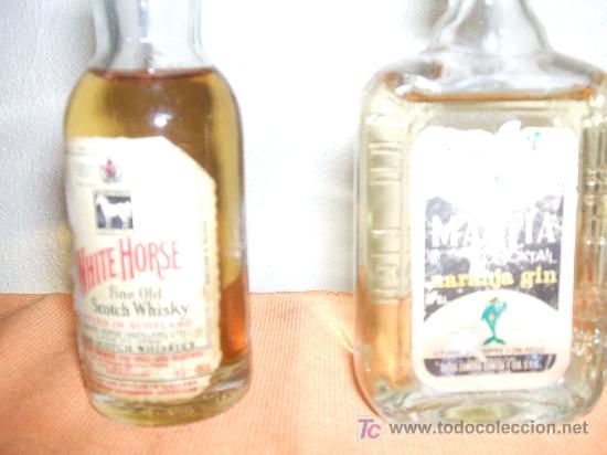 7 antiguas mini botellas botellita de licores v - Compra venta en