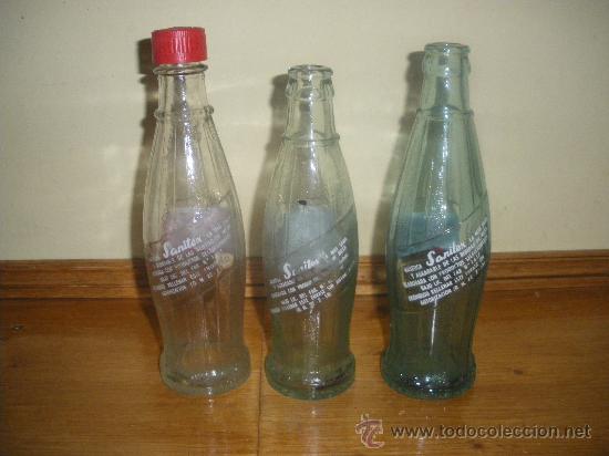 Botellas antiguas: LOTE SANITEX. - Foto 2