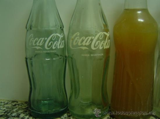 Botellas antiguas: COLECCION DE 10 BOTELLINES REFRESCO DEFERENTES - Foto 6