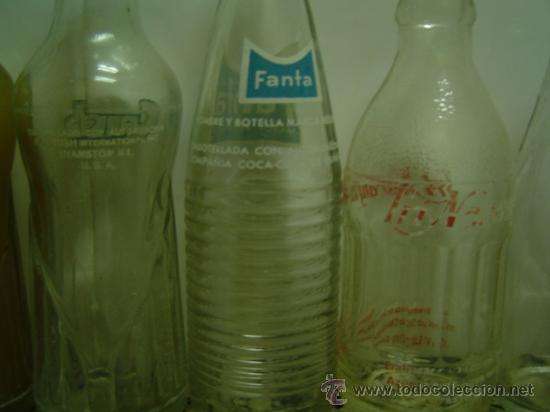 Botellas antiguas: COLECCION DE 10 BOTELLINES REFRESCO DEFERENTES - Foto 7