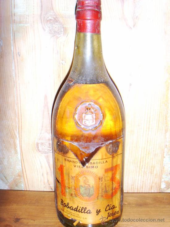 Botellas antiguas: BOTELLA BRANDY - Foto 1