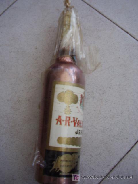 Botellas antiguas: Botella A.R.VALEDESPINO JEREZ - Foto 6