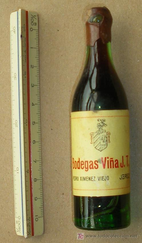 Botellas antiguas: Botella miniatura - Foto 1