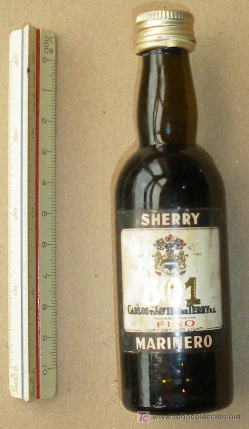 Botellas antiguas: Botella miniatura - Foto 1