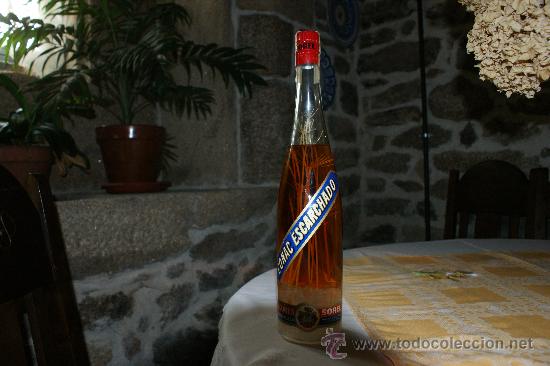 Botellas antiguas: ANTIGUA BOTELLA DE CO&Ntilde;AC ESCARCHADO - Foto 6