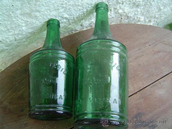 Botellas antiguas: 2 BOTELLA DE MONASTERIO  MONTSERRAT - Foto 2