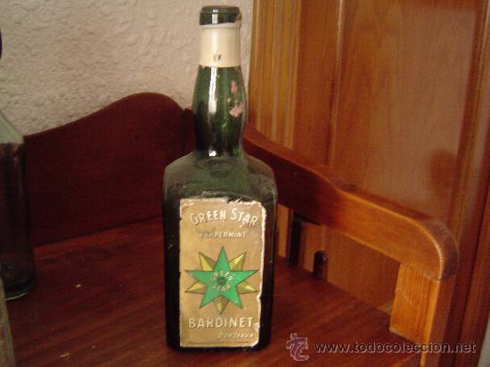 Botellas antiguas: Antigua botella de PEPPERMINT BARDINET.. - Foto 1