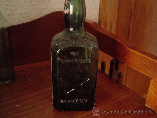Botellas antiguas: Antigua botella de PEPPERMINT BARDINET.. - Foto 2