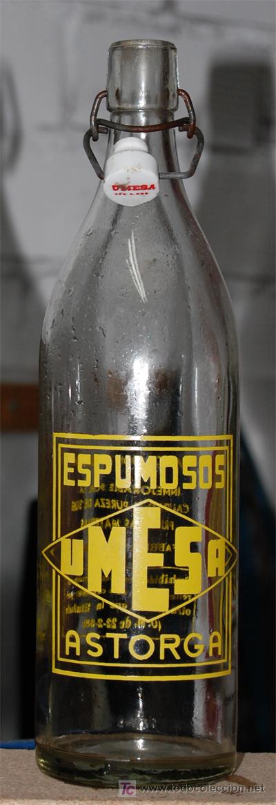 Botellas antiguas: BOTELLA DE GASEOSA UMESA - Foto 1