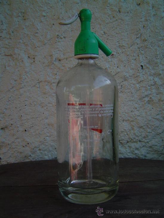 Botellas antiguas: SIFON LA MASIA SERIGRAFIADO - Foto 2