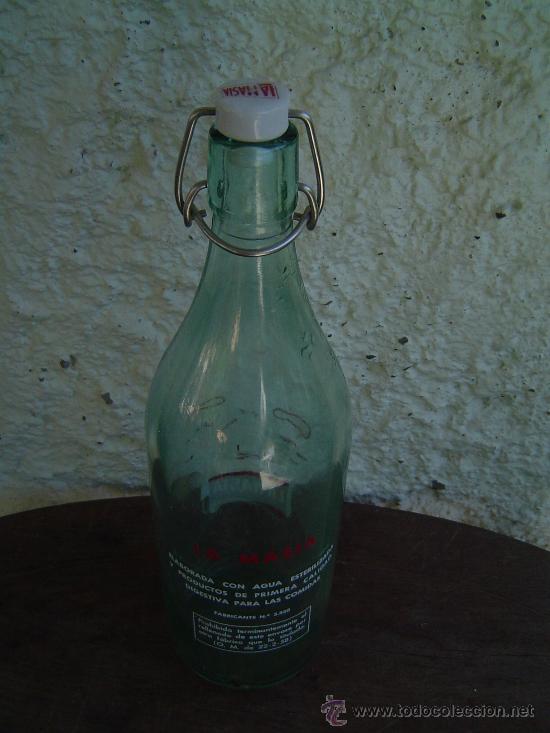 Botellas antiguas: BOTELLA GASEOSA LA MASIA - Foto 3