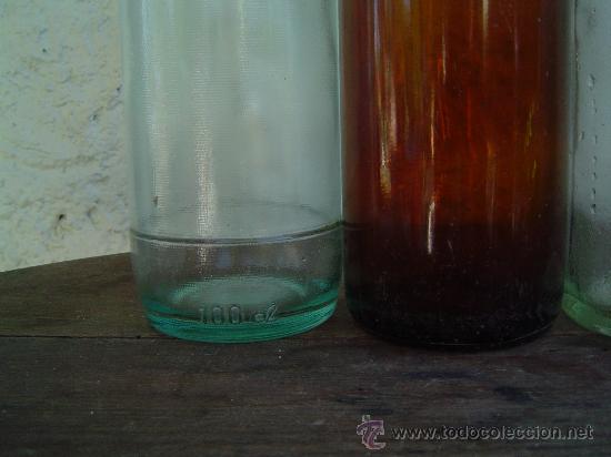Botellas antiguas: 3 ANTIGUAS BOTELLAS - Foto 2