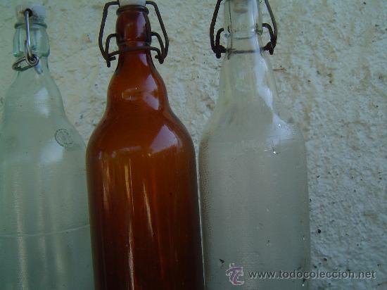 Botellas antiguas: 3 ANTIGUAS BOTELLAS - Foto 3