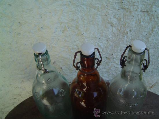 Botellas antiguas: 3 ANTIGUAS BOTELLAS - Foto 4