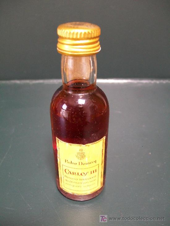 Botellas antiguas: CARLOS III. Botellin de solera - Foto 2