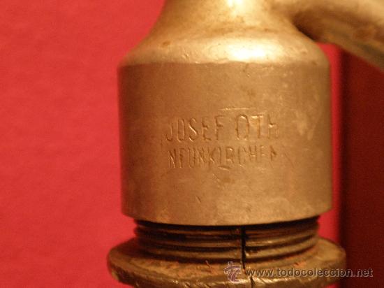Botellas antiguas: Sif&oacute;n, 1930 en cristal azul - Foto 3